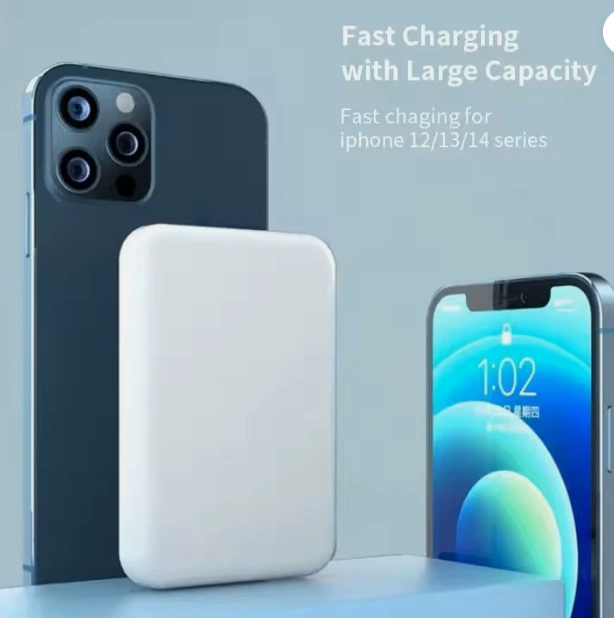 Power Bank - 5000mAh Magnetic Battery Charger for iPhone 12/13/14/15/16, Samsung Models
