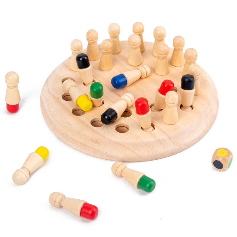 Color Memory Chess Baby Children's Early Education Educational Toys Memory Mindset Training Memory Chess Wooden Toys