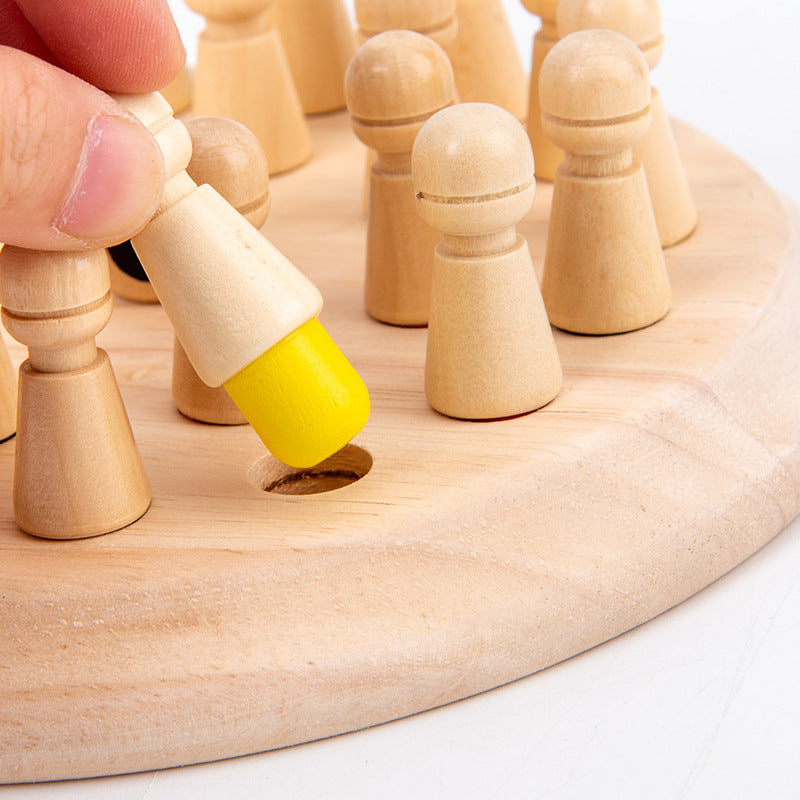 Color Memory Chess Baby Children's Early Education Educational Toys Memory Mindset Training Memory Chess Wooden Toys