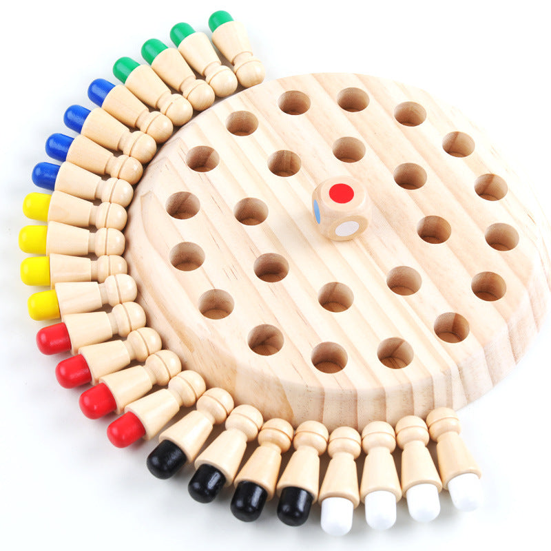 Color Memory Chess Baby Children's Early Education Educational Toys Memory Mindset Training Memory Chess Wooden Toys