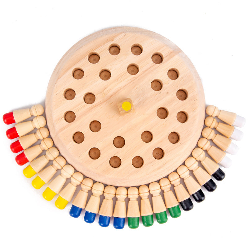 Color Memory Chess Baby Children's Early Education Educational Toys Memory Mindset Training Memory Chess Wooden Toys