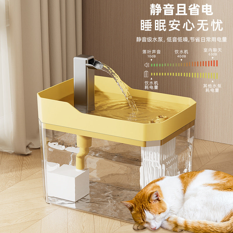 Cat Water Dispenser Mobile Water Dispenser Mute Large Capacity Cycle Water Renewal Drinking Dog Pet Automatic Water Feeder