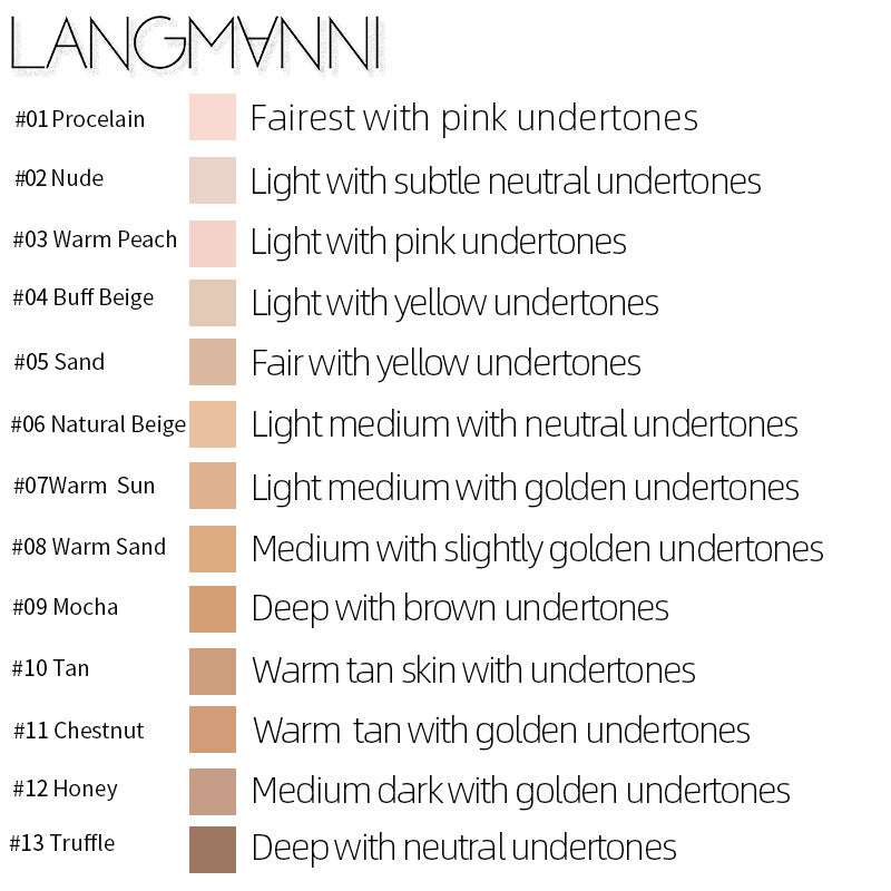 Press-on Liquid Foundation Matte Kong Oil Concealer Liquid Foundation European And American Makeup