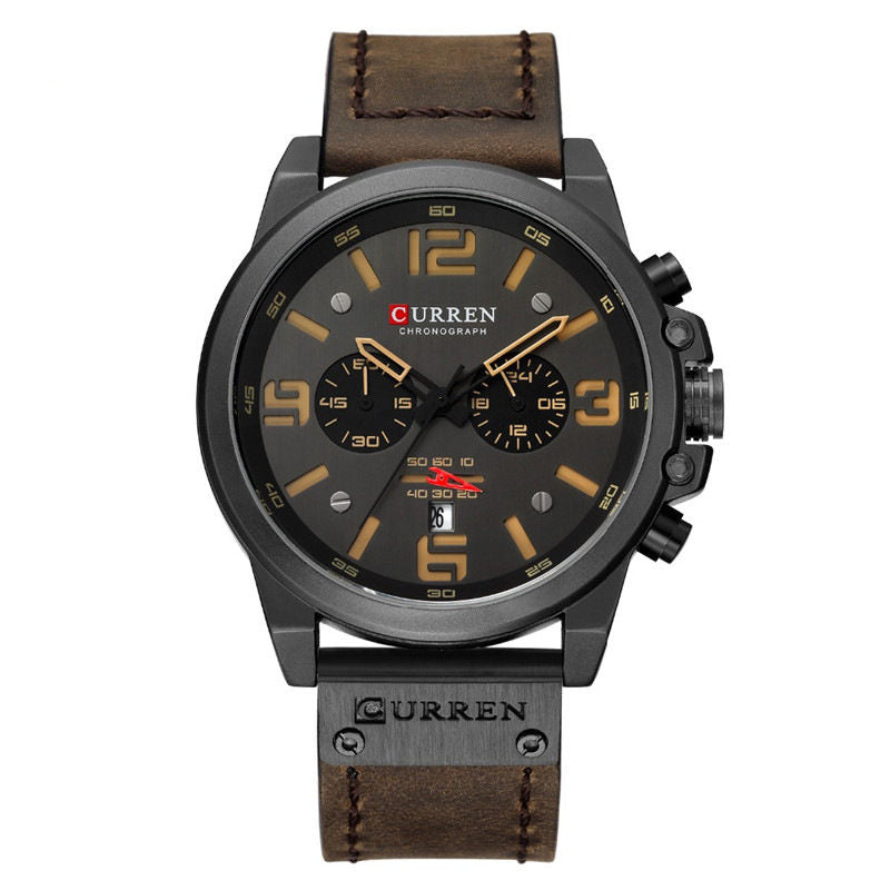 8314 Calendar Business Style Men Wrist Watch