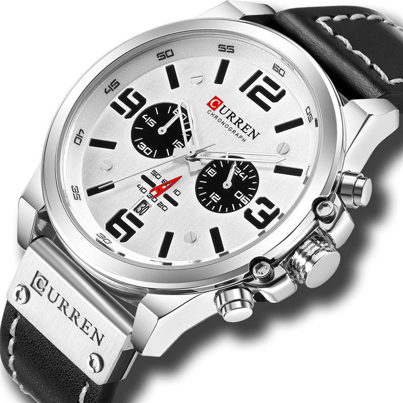 8314 Calendar Business Style Men Wrist Watch