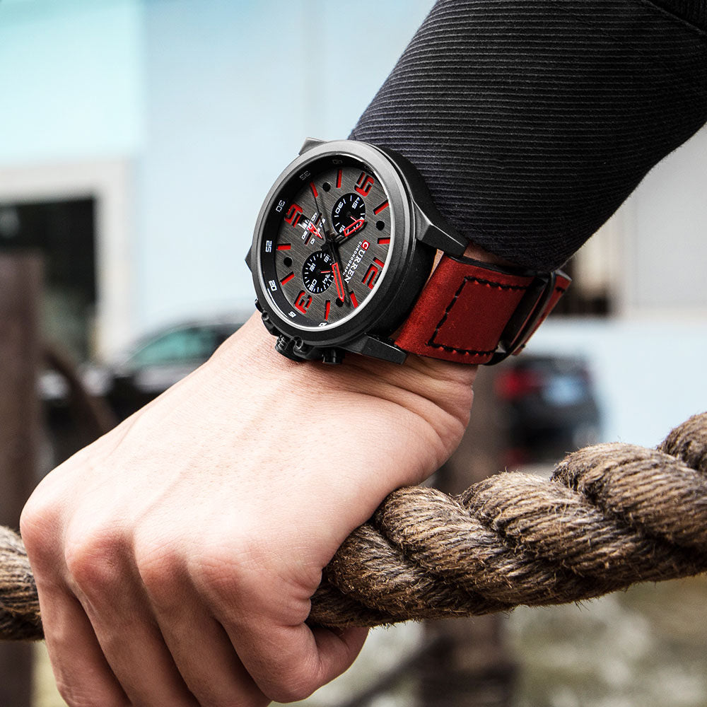 8314 Calendar Business Style Men Wrist Watch