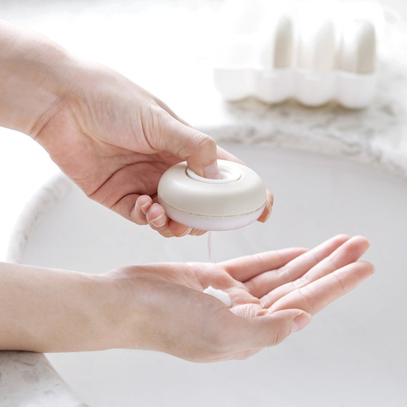 Travel Portable Lotion Bottles 4 Pack Press Type Shower Gel Shampoo Water Box Cosmetic Storage Box