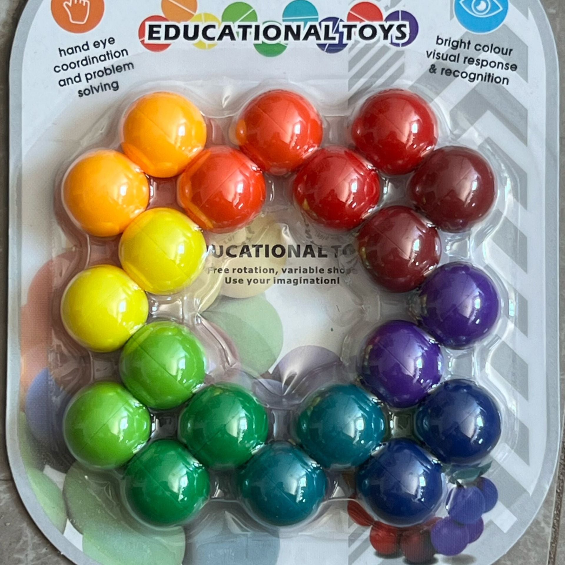 Tiktok New Product Versatile Decompression Ball Educational 3D Stereo Rubik&#039;s Cube Ball Finger Vent Toy Fingertip Decompression Toy