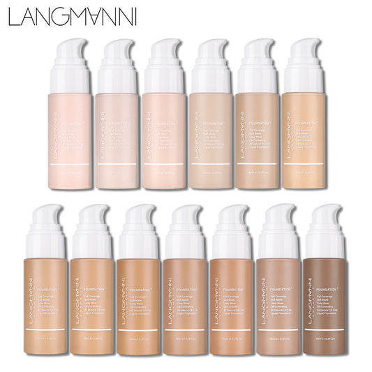 Press-on Liquid Foundation Matte Kong Oil Concealer Liquid Foundation European And American Makeup
