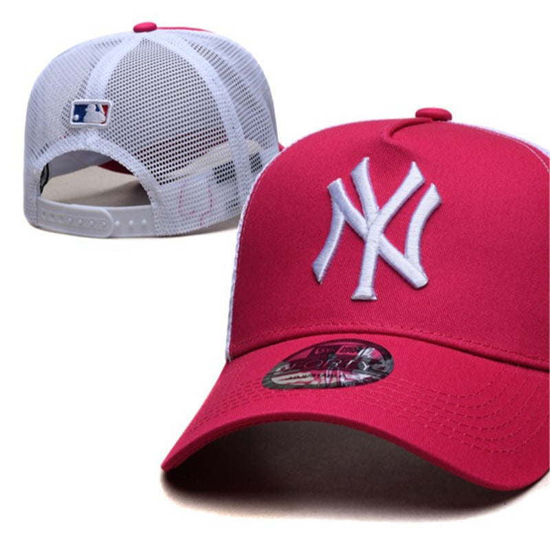 Cross Border Mlb Dodgers Yankees Baseball Cap Net Cap Hat Cap Unisex Cap Embroidered Outdoor Hundred