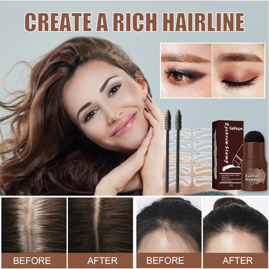 Eyebrow Print Set Eyebrow Fast Makeup Lazy Hairline Powder Repair Natural Waterproof Cosmetic Shadow Artifact