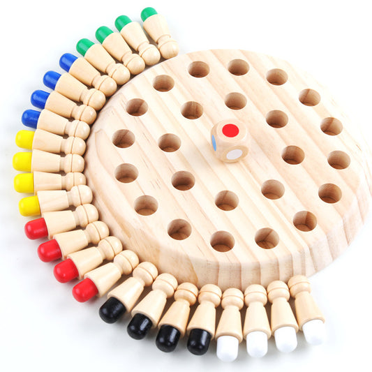 Color Memory Chess Baby Children&#039;s Early Education Educational Toys Memory Mindset Training Memory Chess Wooden Toys