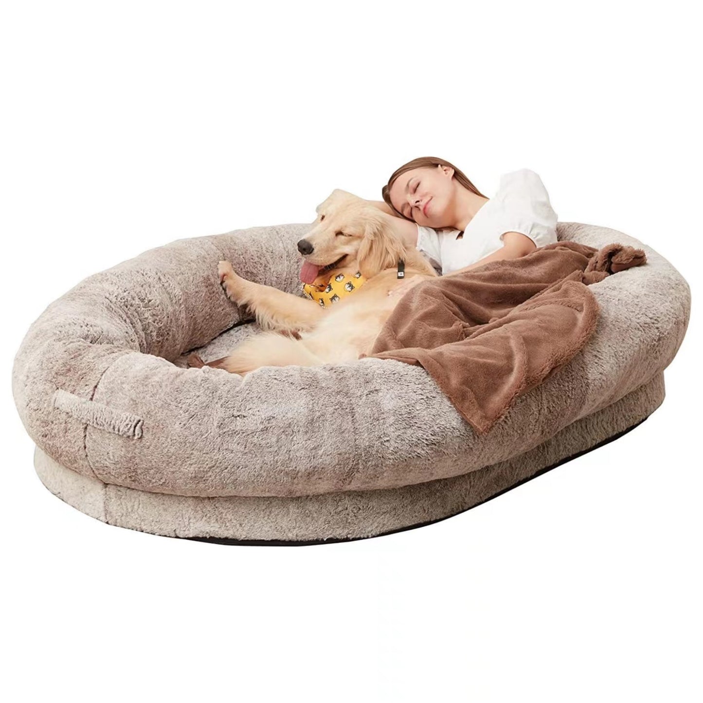 Human Dog Bed  Portable Pet Bed Cloth Human Sleeping Huge Kennel Cat Kennel Kennel Removable And Washable