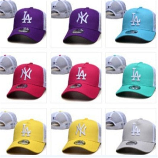 Cross Border Mlb Dodgers Yankees Baseball Cap Net Cap Hat Cap Unisex Cap Embroidered Outdoor Hundred
