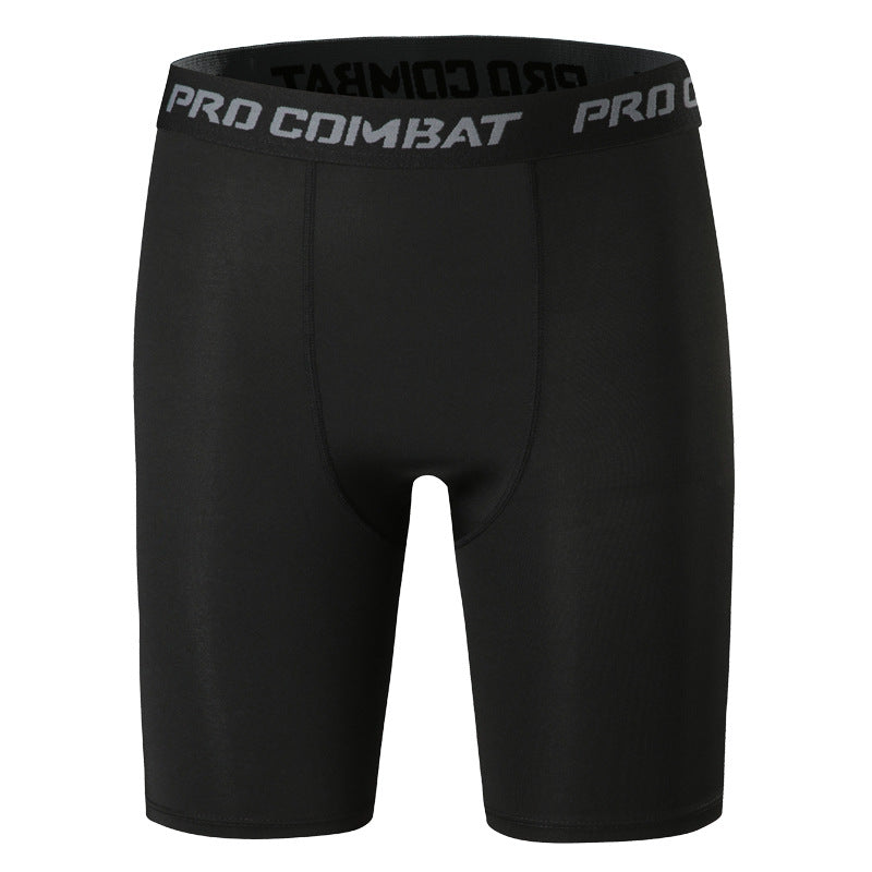 Men&#039;s Leggings High-elastic Quick-drying Track And Field Running Five-point Shorts Compression Basketball Bottoming Yoga Pants Fitness Trousers