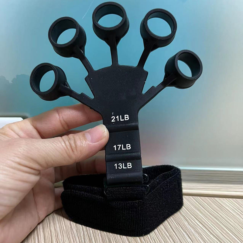 Silicone 5-finger Wrist Tensioner, Finger Trainer, Shooting Posture Corrector, Finger Grip Enhancement Device