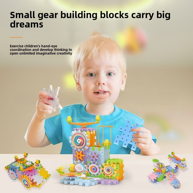 Educational Gear Toy Blocks Set Children&#039;s Interactive Building Puzzle Toys For Boys And Girls Creative Intelligence Development
