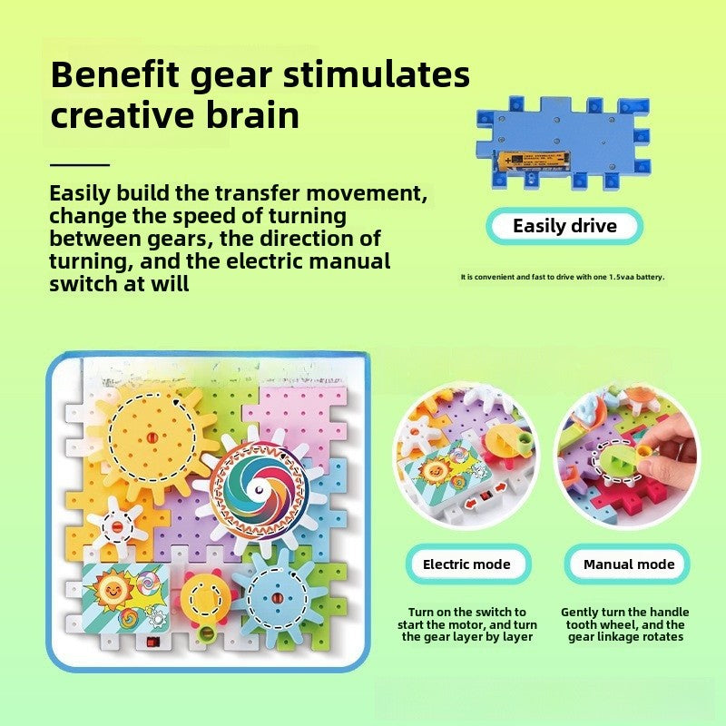 Educational Gear Toy Blocks Set Children&#039;s Interactive Building Puzzle Toys For Boys And Girls Creative Intelligence Development