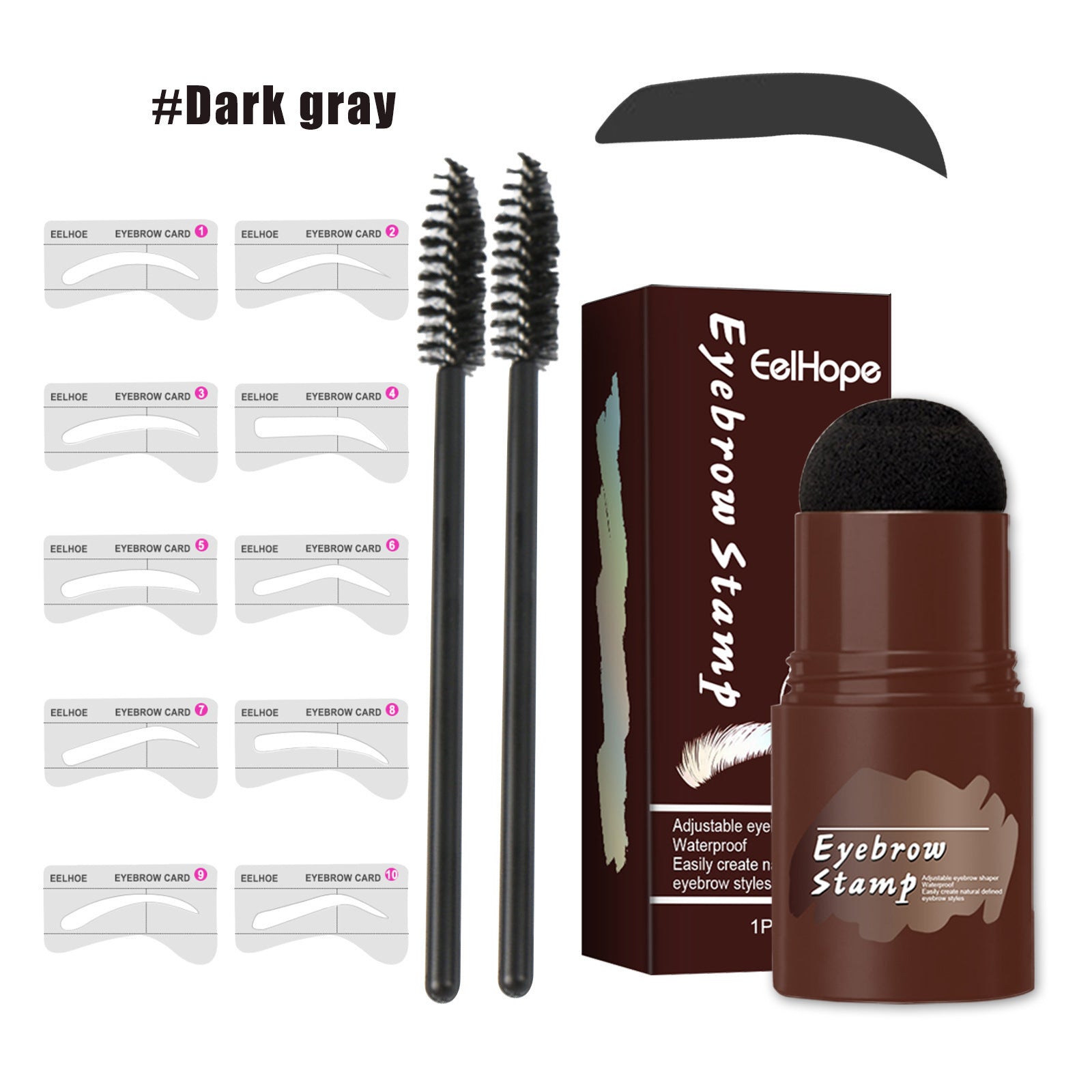 Eyebrow Print Set Eyebrow Fast Makeup Lazy Hairline Powder Repair Natural Waterproof Cosmetic Shadow Artifact