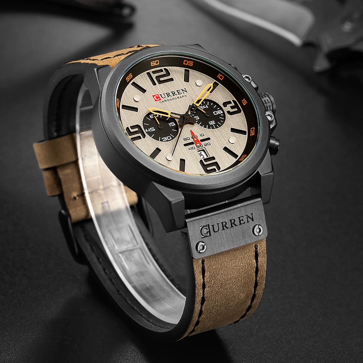 8314 Calendar Business Style Men Wrist Watch