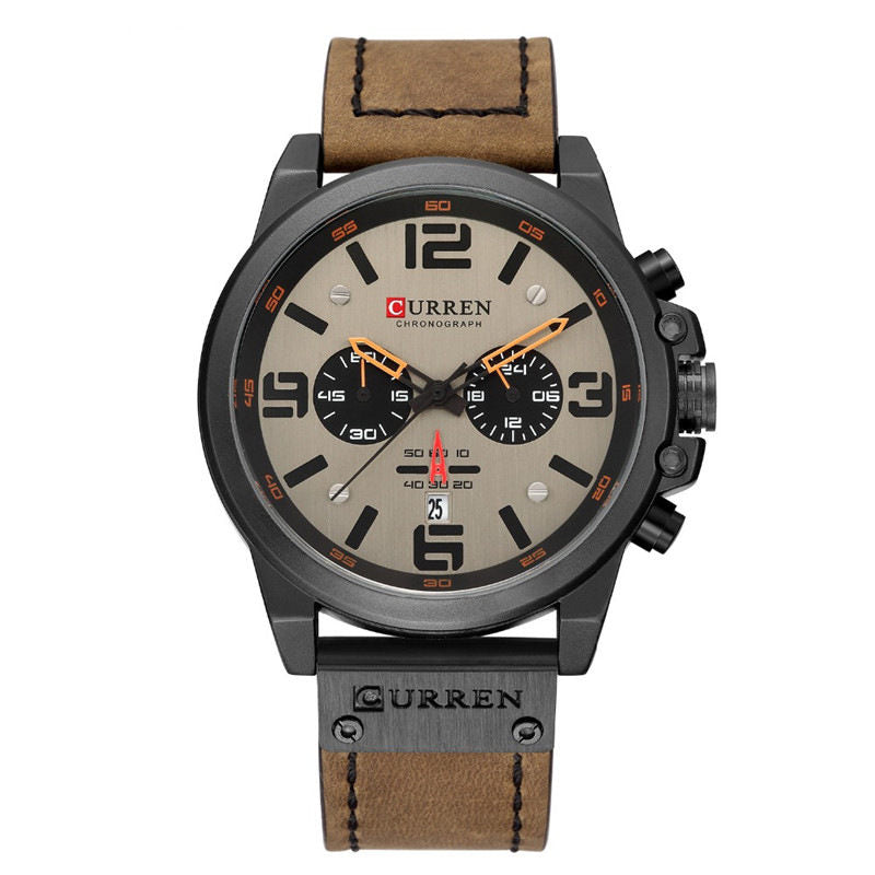 8314 Calendar Business Style Men Wrist Watch