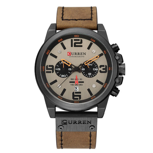 8314 Calendar Business Style Men Wrist Watch